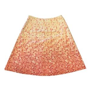 Talbots Womens Floral Midi Skirt A-Line Pre-loved Excellent Condition preppy.